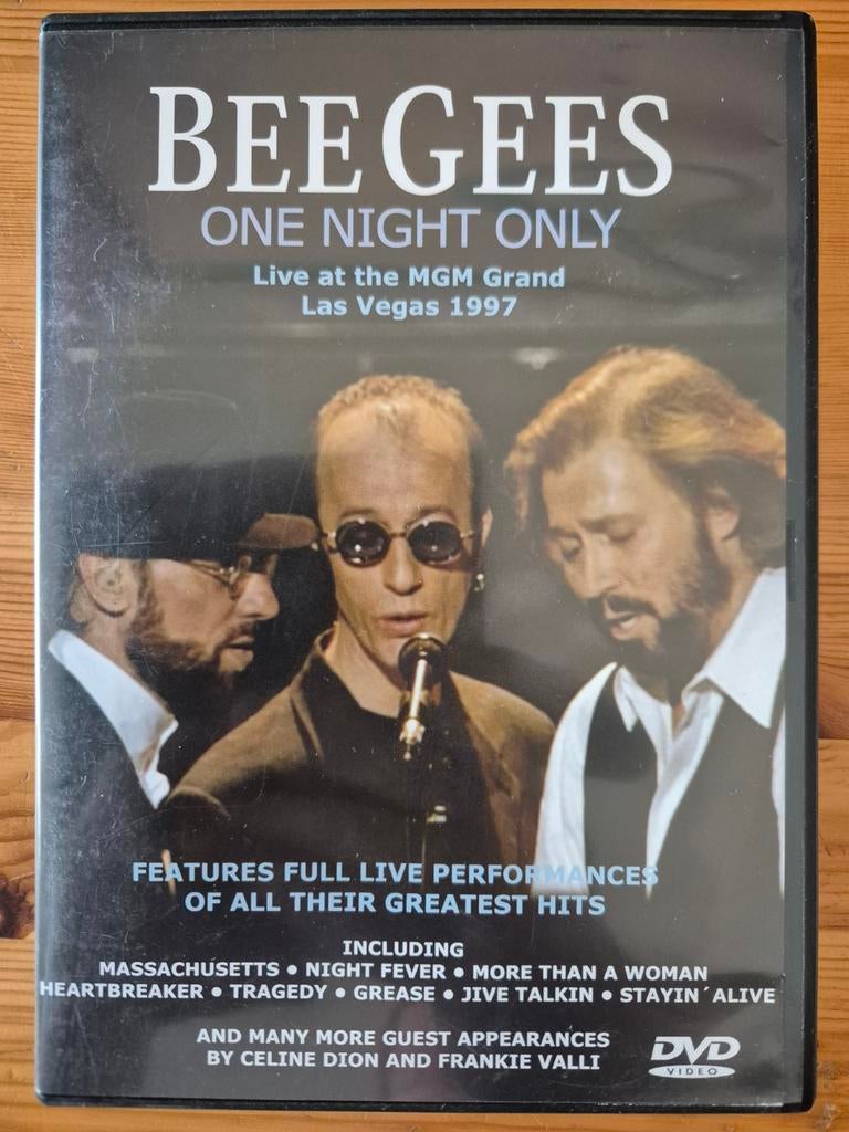 Bee Gees - One Night Only DVD Live MGM Grand Las Vegas 1997, Alle leeftijden, Ophalen of Verzenden, Zo goed als nieuw, Muziek en Concerten