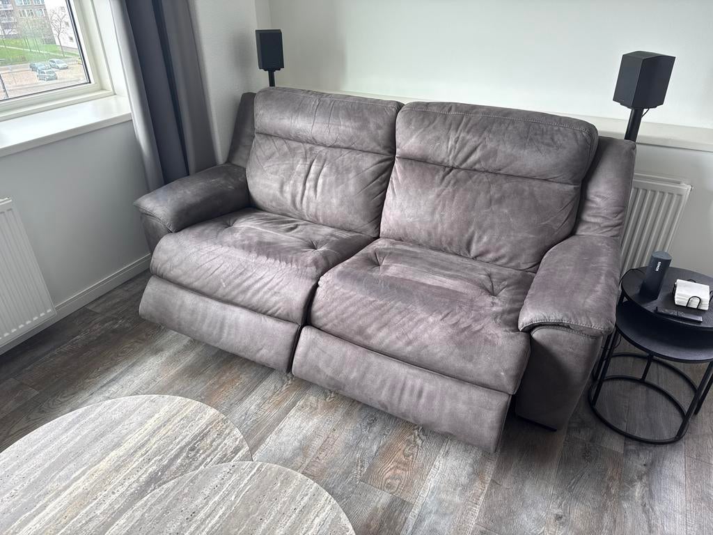 2,5-zits relaxbank microvezel - Gekocht in 2024, Ophalen, Tweepersoons, 75 tot 100 cm, Zo goed als nieuw