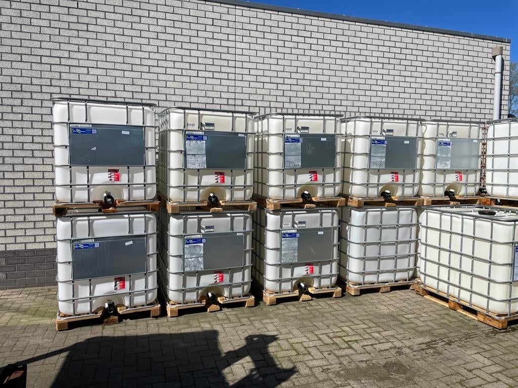 Ibc 1000 Liter vaten regenton hout opslag, 150 liter of meer, Ophalen, Zo goed als nieuw, Met kraantje