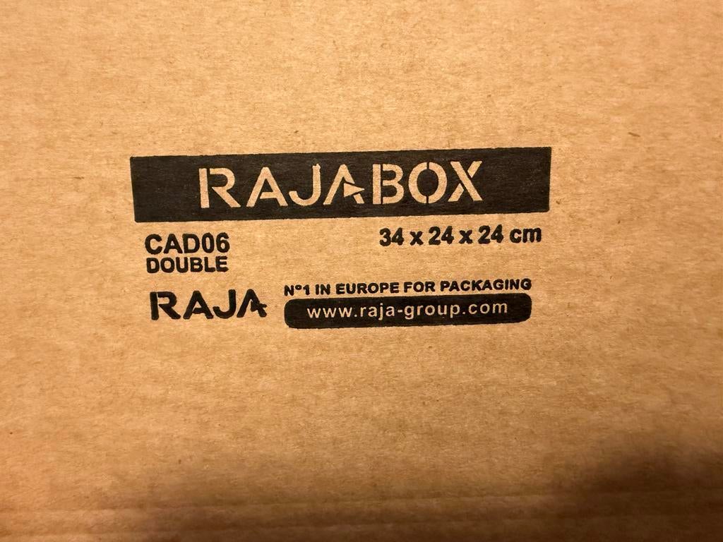 Rajabox kartonnen verzenddozen, Ophalen, Nieuw, Doos, Minder dan 35 cm