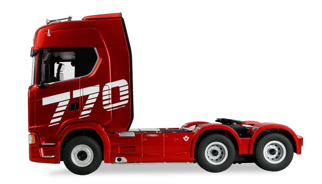 Huina Scania 770 S Truck Unit 6x4 1:18 Rood, Elektro, Nieuw, Ophalen of Verzenden, Auto onroad