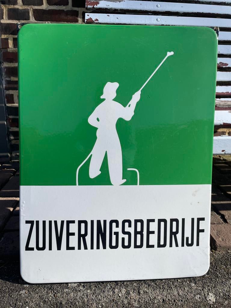 Emaille reclamebord, Ophalen of Verzenden, Zo goed als nieuw, Reclamebord
