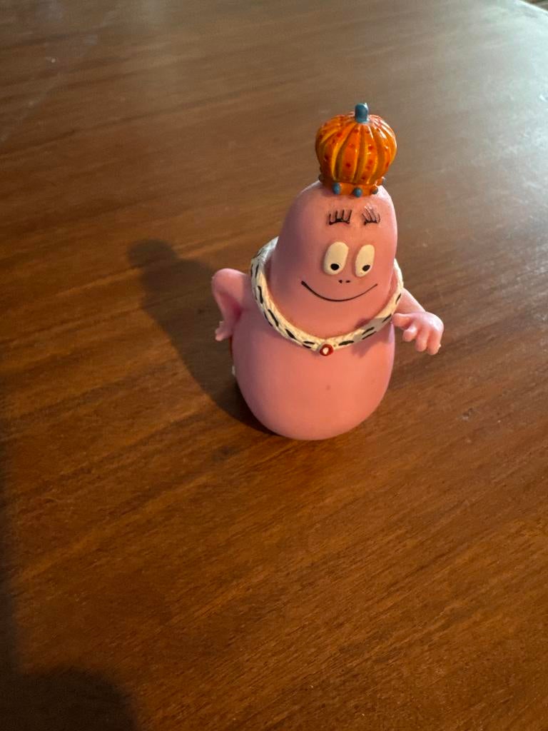 Plastoy Barbapapa Koning figuur, Ophalen of Verzenden, Gebruikt