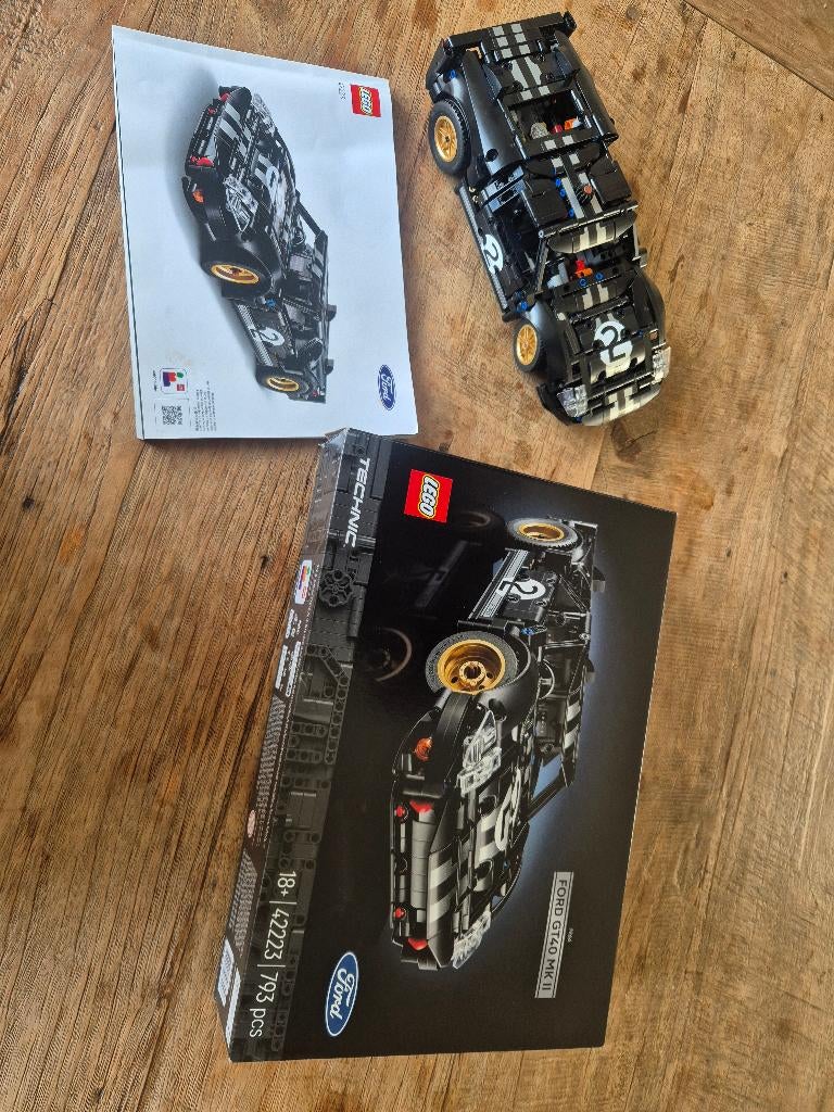LEGO Technic 42223 1966 Ford GT40 MKII, Ophalen of Verzenden, Zo goed als nieuw, Complete set, Lego