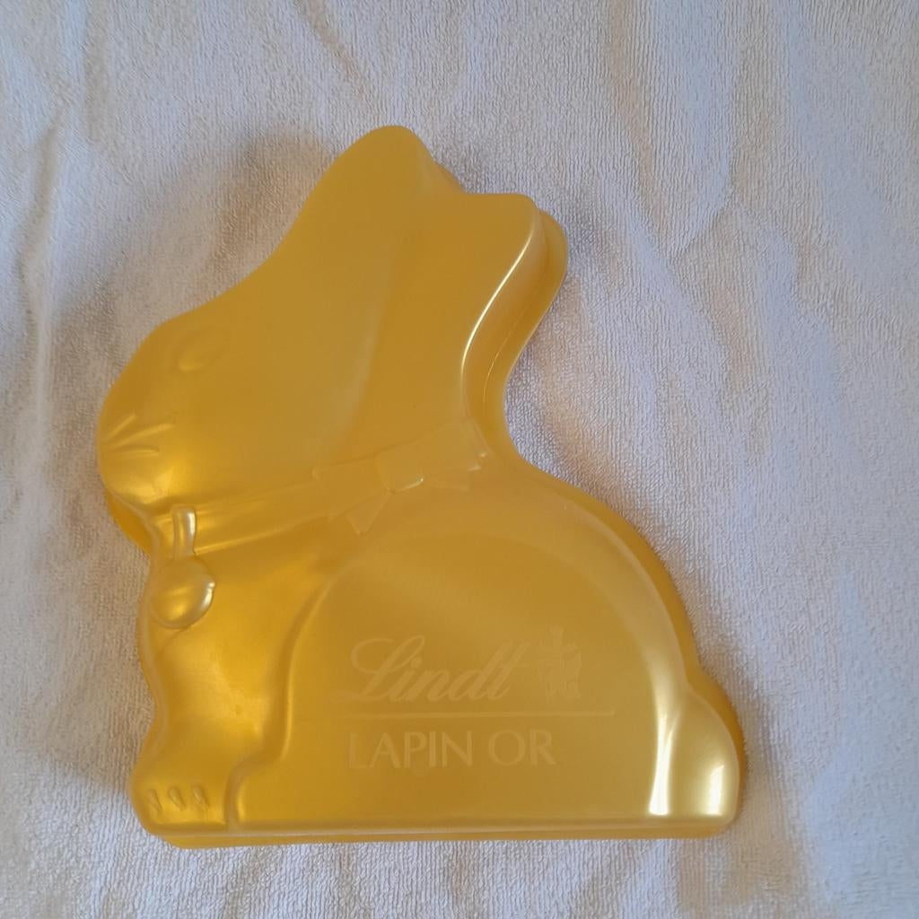 Lindt siliconen bakvorm Gouden Haasje Goldhase Pasen, Ophalen of Verzenden, Gebruikt