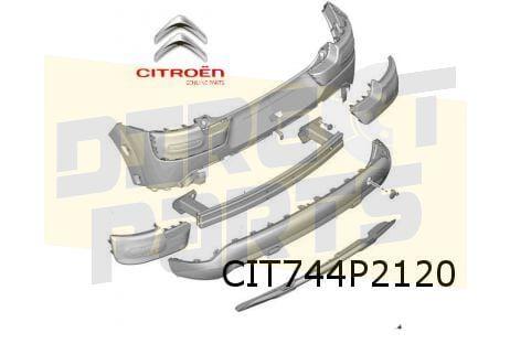 Citroën C4 Cactus (6/14-2/18) achterbumper Onder  (Zwart) (B, Verzenden, -, Nieuw, Achter