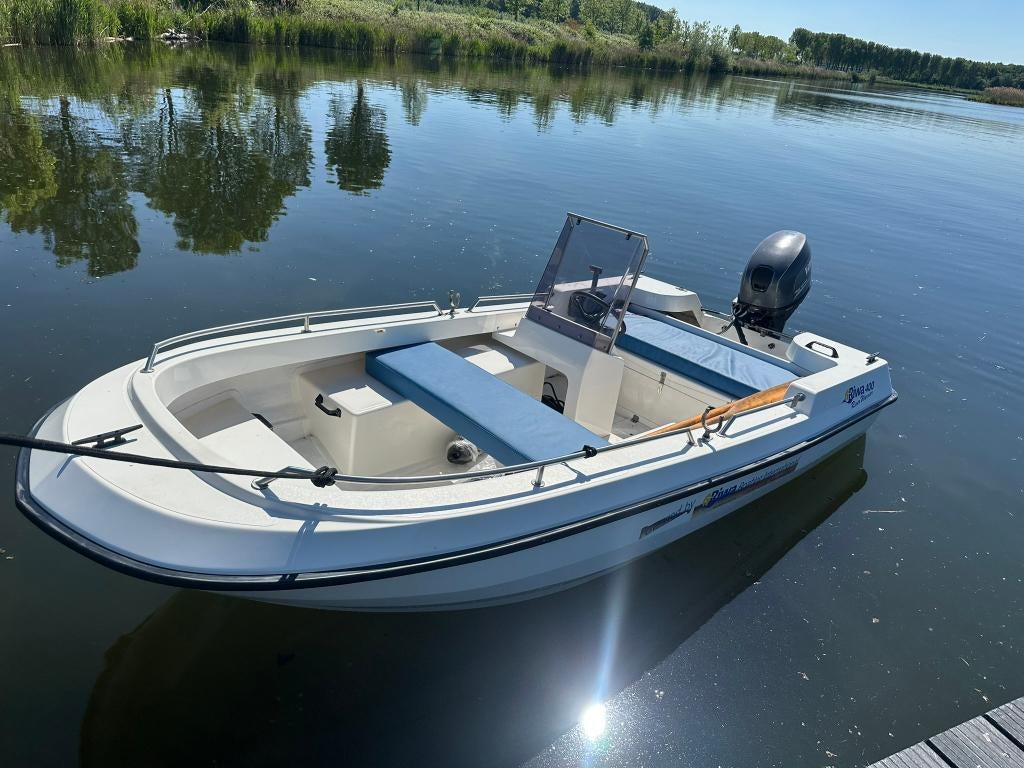Riwa 400 consoleboot met Yamaha 25PK viertakt –  vaarklaar!!, 10 tot 30 pk, Ophalen of Verzenden, Zo goed als nieuw, 3 tot 6 meter