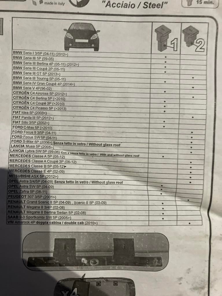 Dakdragers universeel - Geschikt voor diverse merken, Ophalen of Verzenden, Gebruikt