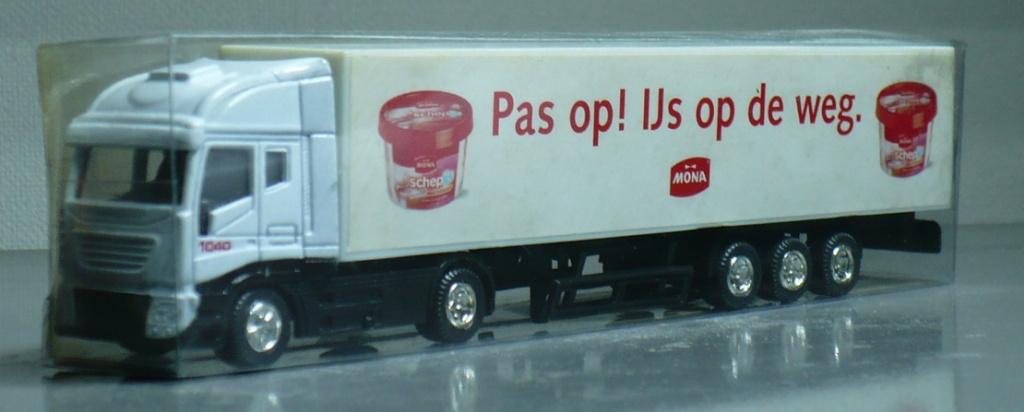 Model vrachtauto met MONA-ijs oplegger  NOG 3 DAGEN, Ophalen of Verzenden, Nieuw, Bus of Vrachtwagen, Overige merken