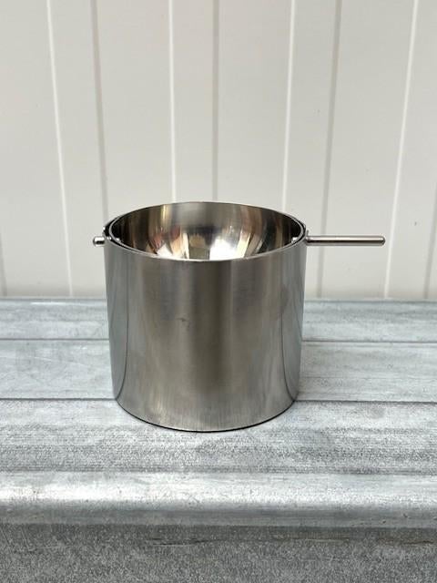 Stelton Cylinda asbak Arne Jacobsen design vintage, Gebruikt, Stelton, Ophalen of Verzenden, Stelton