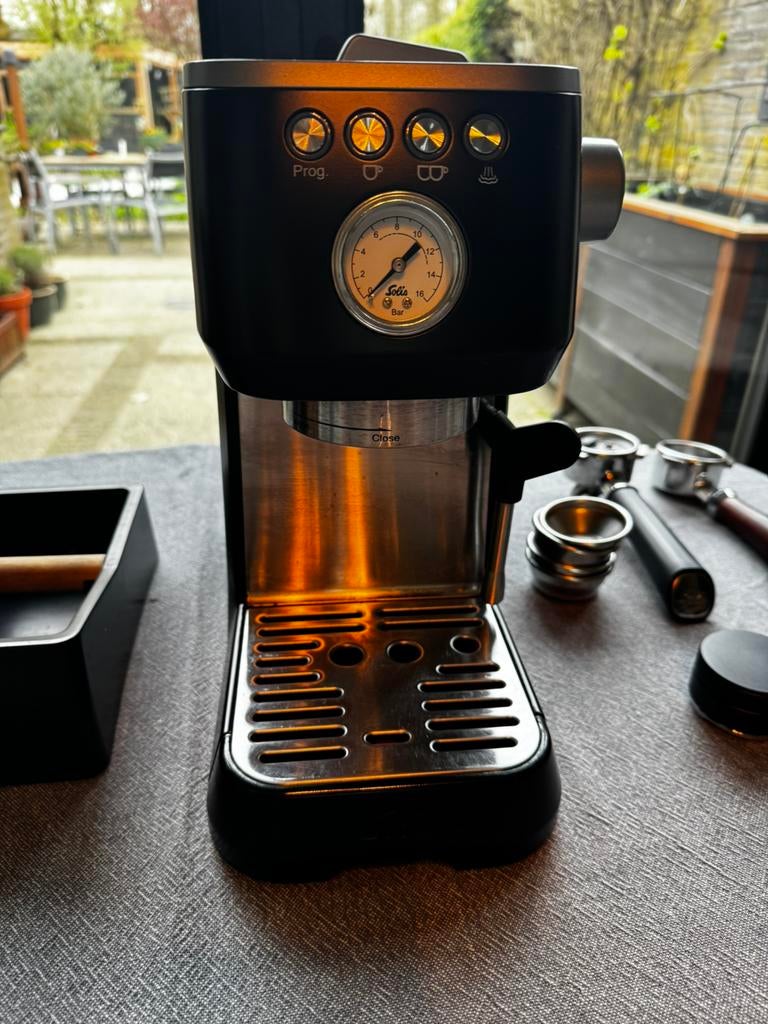 Complete thuis barista set. Solis barista perfetta plus, Ophalen, Gebruikt, Espresso apparaat, Koffiebonen