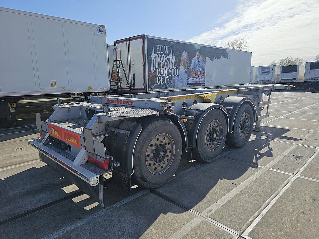 KÄSSBOHRER CS 20 FT TANK bpw alcoa's 3250kg, Bedrijf, Zilver of Grijs, Aanhangers en Opleggers, Te koop