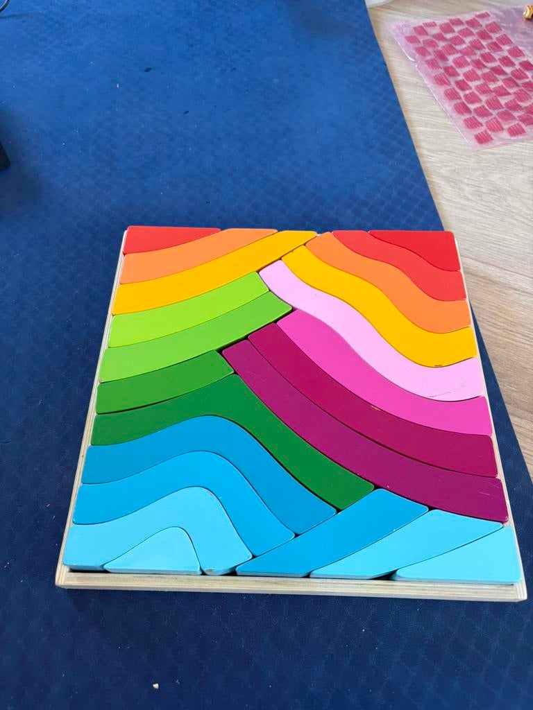 Playtive Montessori houten blokken spel, Ophalen of Verzenden, Gebruikt