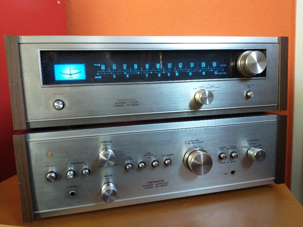 Pioneer SA-6200 (Serviced) & TX-6200, Audio, Tv en Foto, Stereo-sets, Ophalen of Verzenden, Refurbished, Tuner of Radio, Overige merken