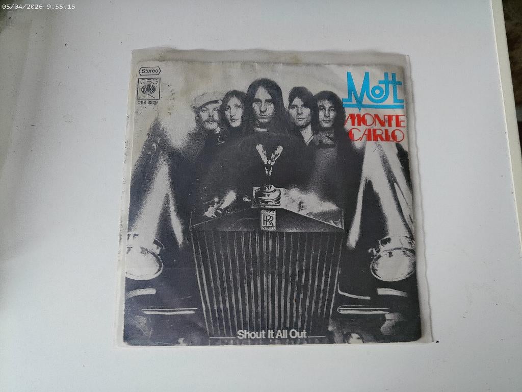 Mott - Monte Carlo / Shout it all out  PROMO, Gebruikt, 7 inch, Single, Ophalen of Verzenden