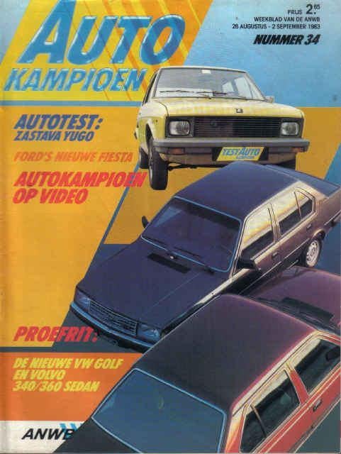 Autokampioen 34 1983 : MG Metro Turbo - Interstate - VW Golf, Boeken, Auto's | Folders en Tijdschriften, Ophalen of Verzenden