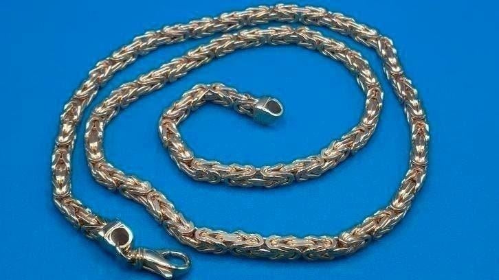 gouden Koningsketting 14kt, Www.bredajuwelier.nl, Nieuw, Ophalen of Verzenden, Www.bredajuwelier.nl