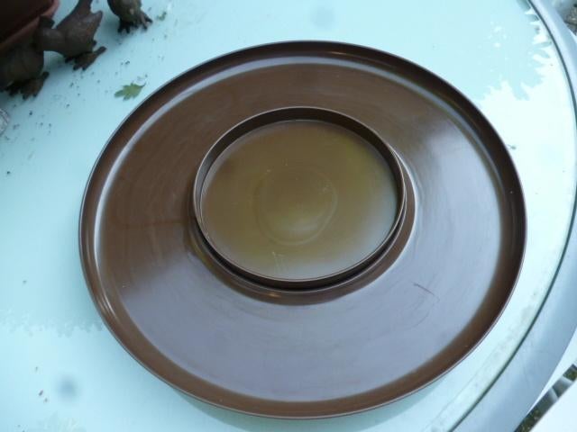 2 x giga groot draaiplateau Ø 36 cm  bruin en grijs, Ophalen of Verzenden, Nieuw