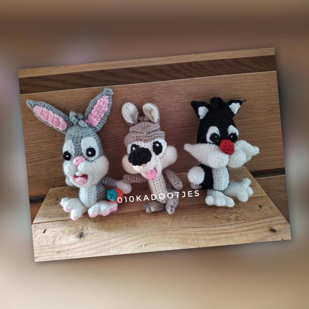 Nieuwe zelfgehaakte knuffel. Leuke looney tunes., Ophalen of Verzenden, Looney Tunes, Nieuw, Beeldje of Figuurtje