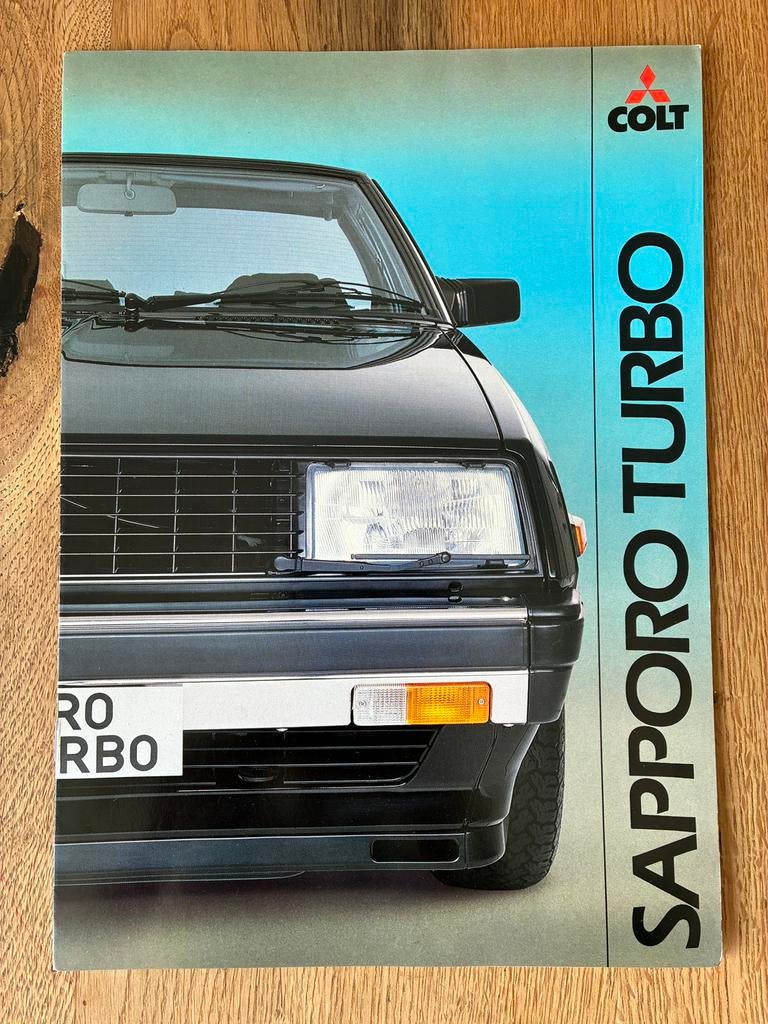 Mitsubishi Colt Sapporo Turbo UK brochure, Ophalen of Verzenden, Zo goed als nieuw, Mitsubishi