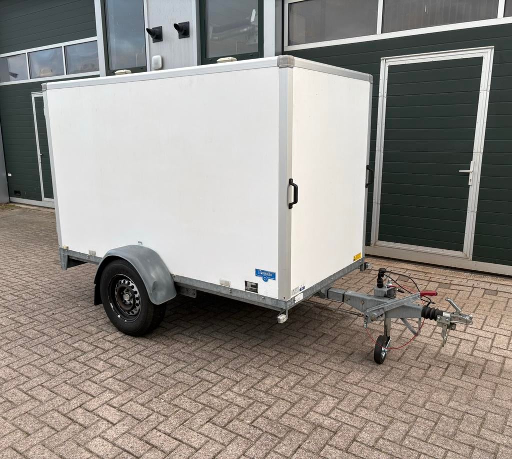 Gesloten aanhanger  257x130x150 1200kg❗️❗️, Ophalen of Verzenden, Zo goed als nieuw