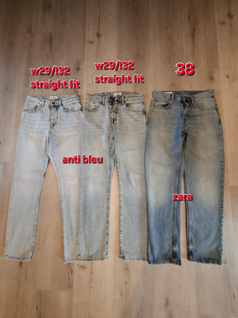 5 Jongens spijkerbroeken, lengte 32, Anti Bleu en Zara, Ophalen of Verzenden, Zo goed als nieuw, Overige kleuren, W32 (confectie 46) of kleiner