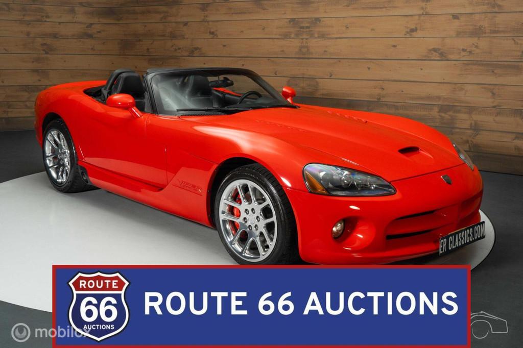 Dodge Viper SRT-10 | 2004 | Route 66 Auctions, Auto's, Dodge, Overige carrosserieën, Zwart, Bedrijf, Handgeschakeld