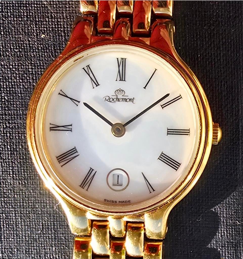 Rochemont Analoog Dameshorloge, Swiss Made, Doublé Kast, Sieraden, Tassen en Uiterlijk, Horloges | Dames, Ophalen of Verzenden