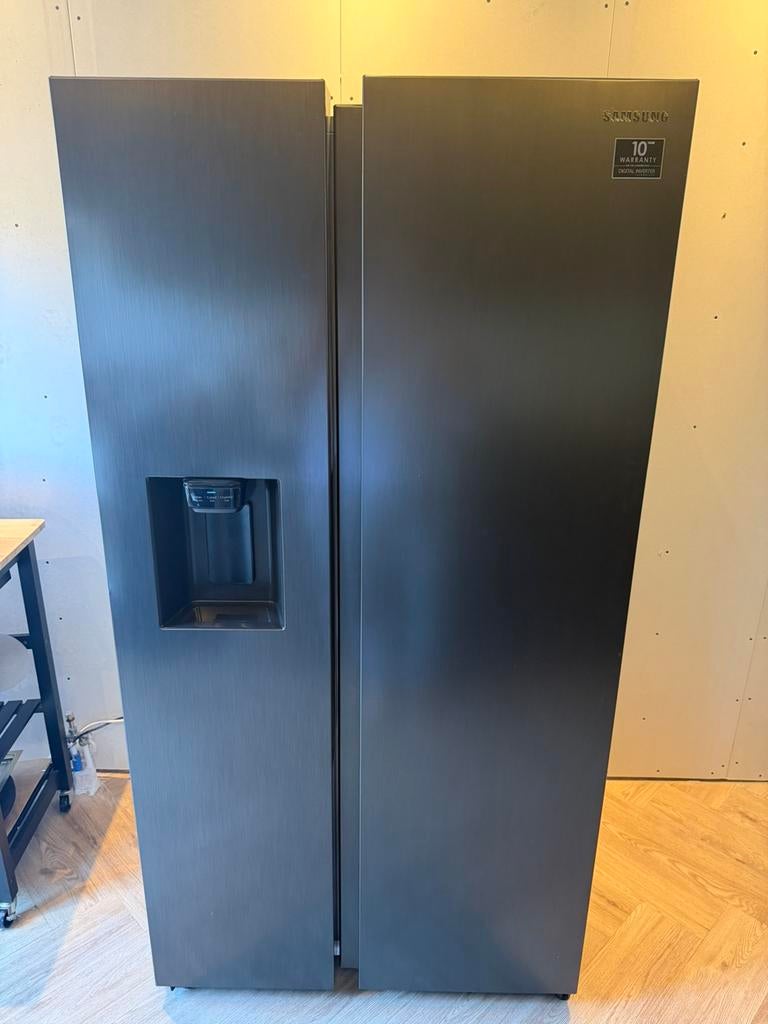 Amerikaanse Samsung koelkast en vriezer, 200 liter of meer, 60 cm of meer, Met aparte vriezer, Zo goed als nieuw