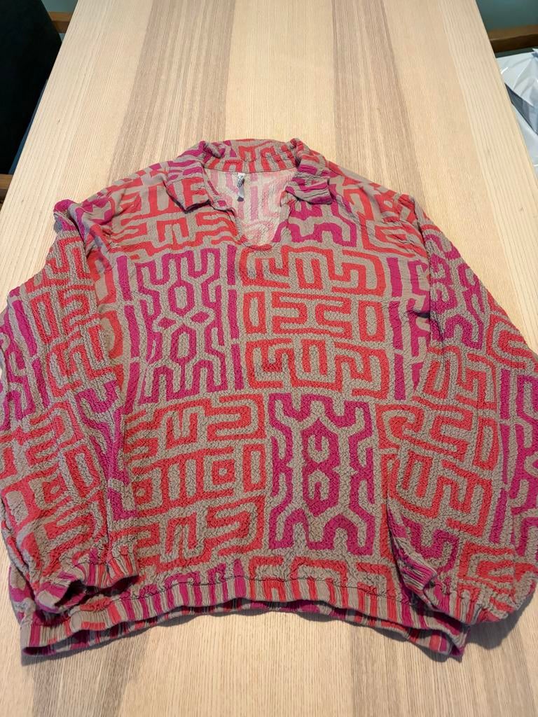 Zoso blouse met patroon, maat XL, Ophalen of Verzenden, Zo goed als nieuw, Maat 46/48 (XL) of groter, Overige kleuren