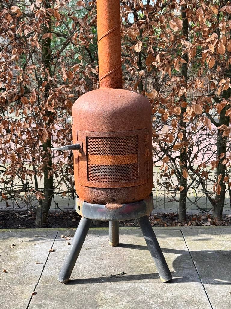 Terraskachel van gerecyclede gasfles, Tuin en Terras, Ophalen, Gebruikt, Vloer