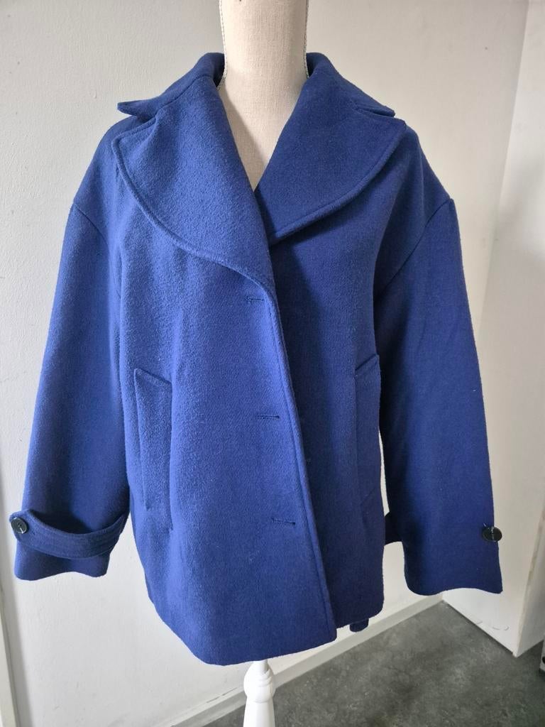 Blauwe jas, maat 40, Ophalen of Verzenden, Gedragen, Maat 38/40 (M), Blauw