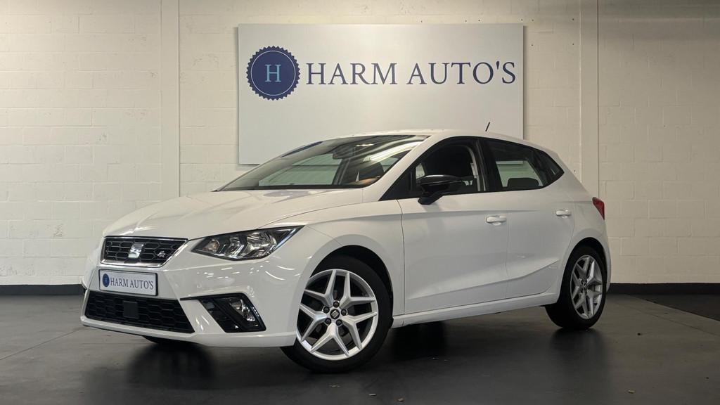 SEAT Ibiza 1.0 TSI FR 116pk Navi / LED / Cruise / Clima / Ca, Stof, Gebruikt, Zwart, 116 pk