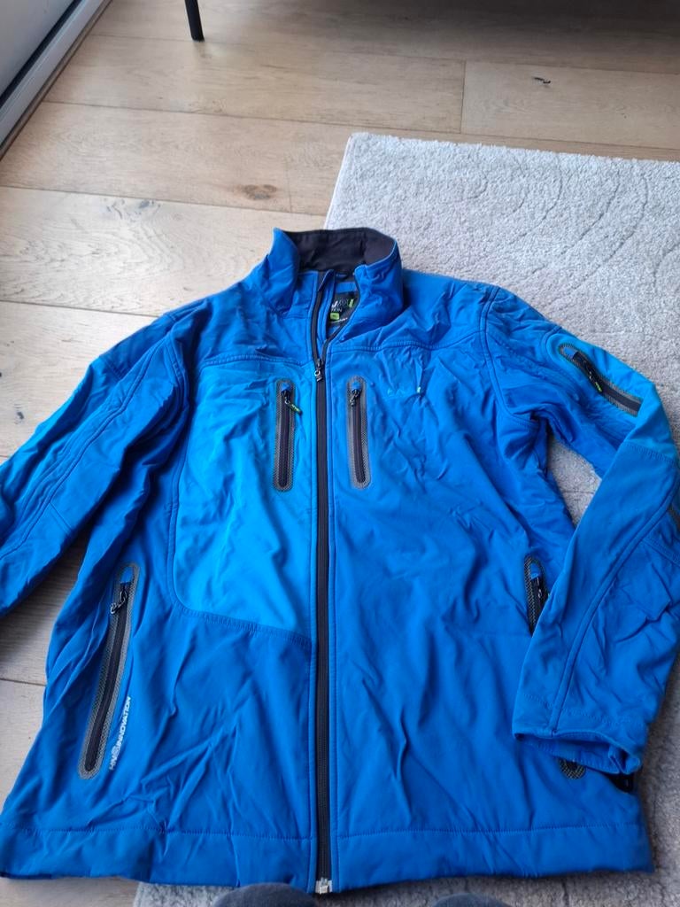 Human Nature softshell jas heren XL blauw, Blauw, Maat 56/58 (XL), Ophalen of Verzenden, Gedragen