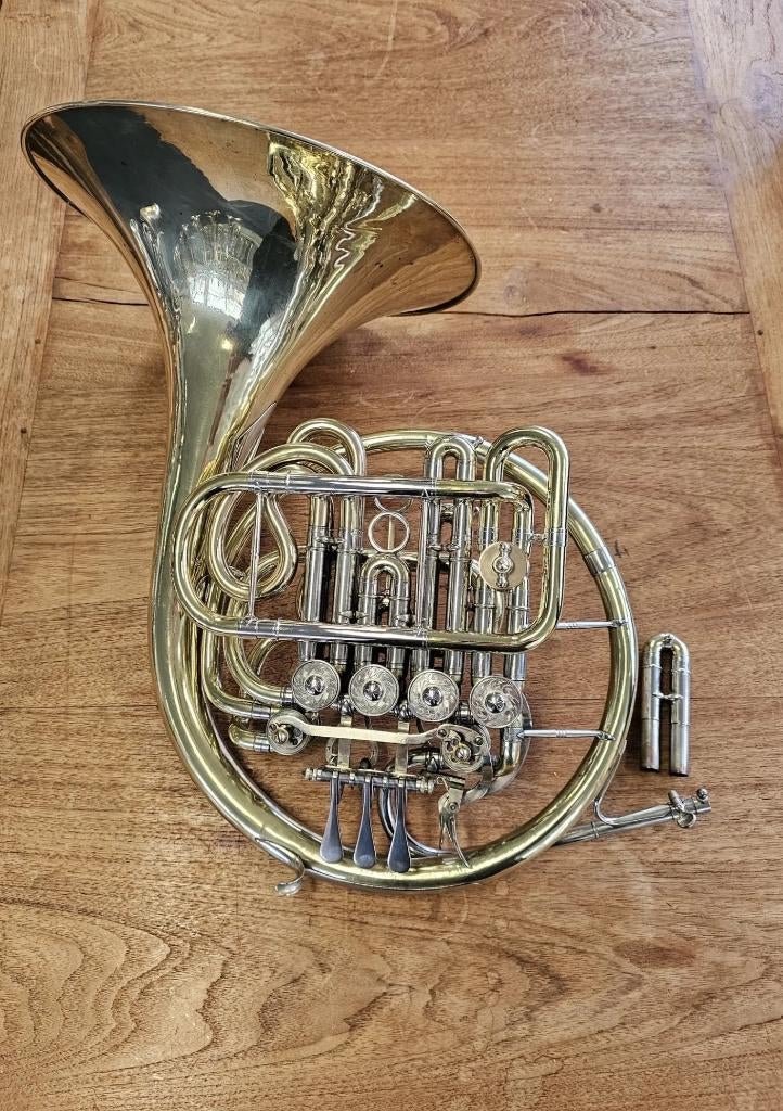 Gebr. Alexander Mainz mod. 107 Bb / high F / low F  Hoorn, Ophalen, Gebruikt, Bes-hoorn