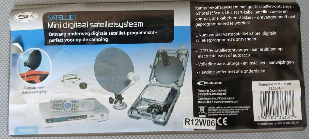 Mini digitaal satellietsysteem camping satelliet set, Ophalen of Verzenden, Nieuw, (Schotel)antenne, Overige merken