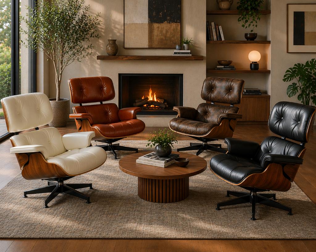 Lounge Chairs - Diverse kleuren - Leer - Fauteuils - NIEUW!, Huis en Inrichting, Fauteuils, Lounge Chair, Fauteuils, Stoel, Nieuw