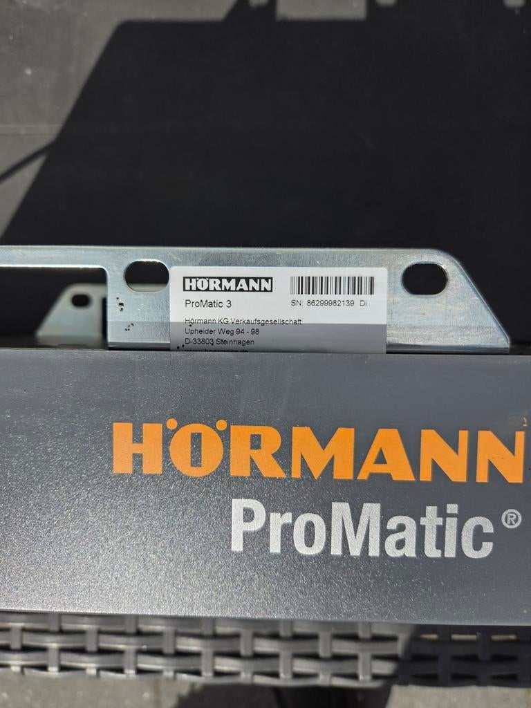 Hormann ProMatic 3, Ophalen of Verzenden, Zo goed als nieuw, Overige typen, Overige soorten