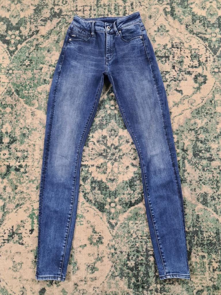 G-star raw high super skinny W26 L32 WMN Tulsi2632 Blauw, Blauw, Ophalen of Verzenden, W27 (confectie 34) of kleiner, G-STAR RAW