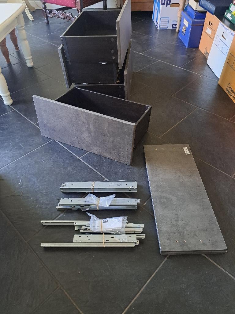 Ikea losse Besta lades (4x), Zo goed als nieuw, 3 of 4 laden, Minder dan 100 cm, 25 tot 50 cm