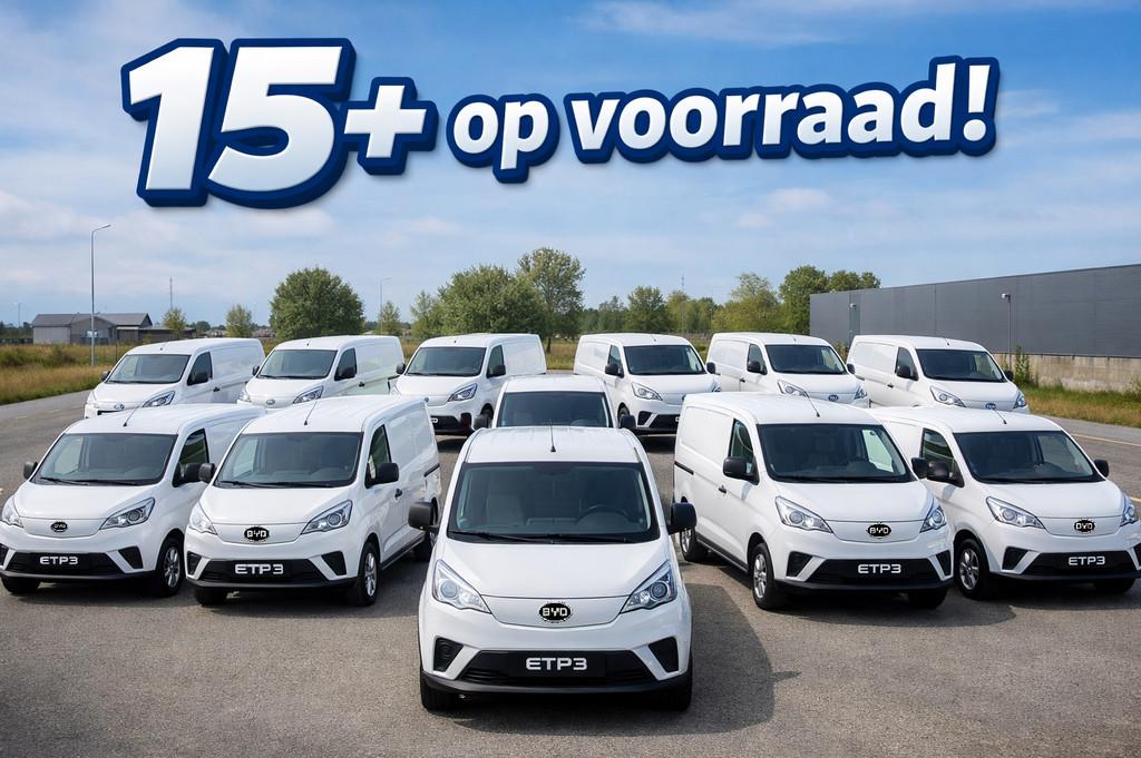 BYD ETP3 Standard 45 kWh | 15+ op voorraad! | A.camera | Cli, Auto's, Bestelauto's, 45 kWh, Gebruikt, Wit, Origineel Nederlands