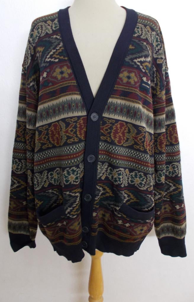 100% wol unisex print vest v Paul & Shark Yachting (Italy)XL, Verzenden, Zo goed als nieuw, Maat 46/48 (XL) of groter, Blauw