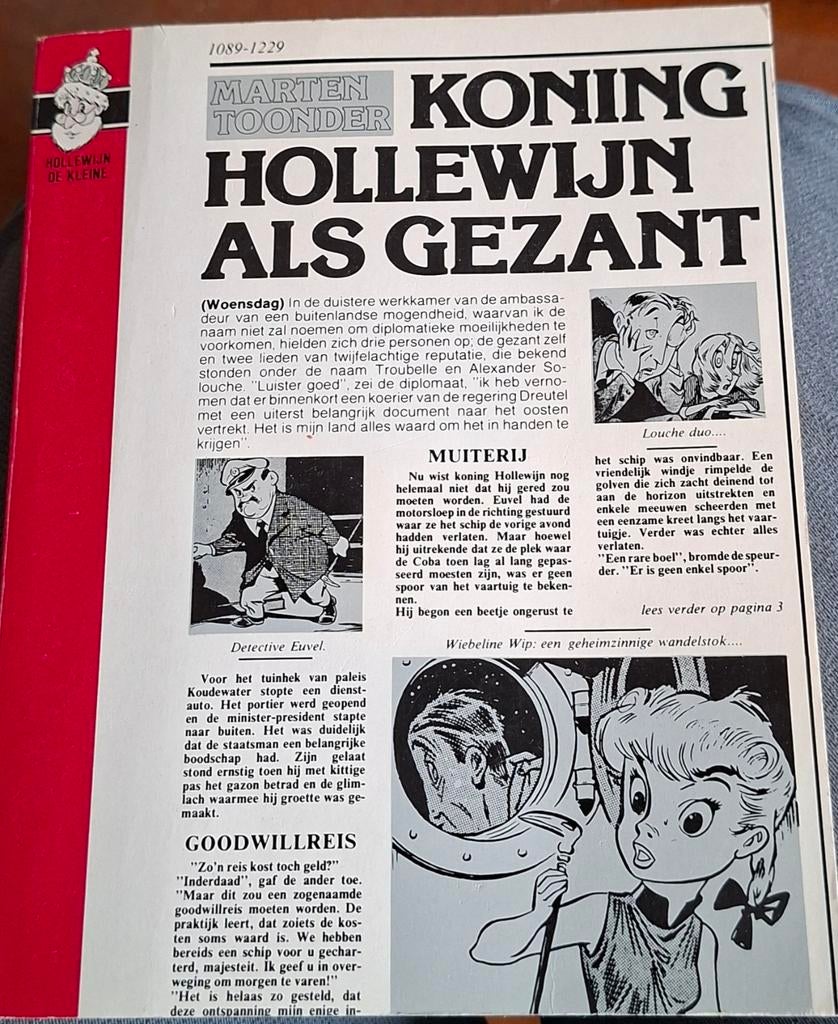 Marten Toonder: Koning Hollewijn als Gezant, Eén stripboek, Ophalen of Verzenden, Gelezen