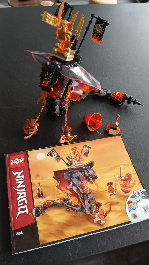 Lego Ninjago 70674 Vuur Slang, Lego, Ophalen of Verzenden, Zo goed als nieuw, Inclusief instructies