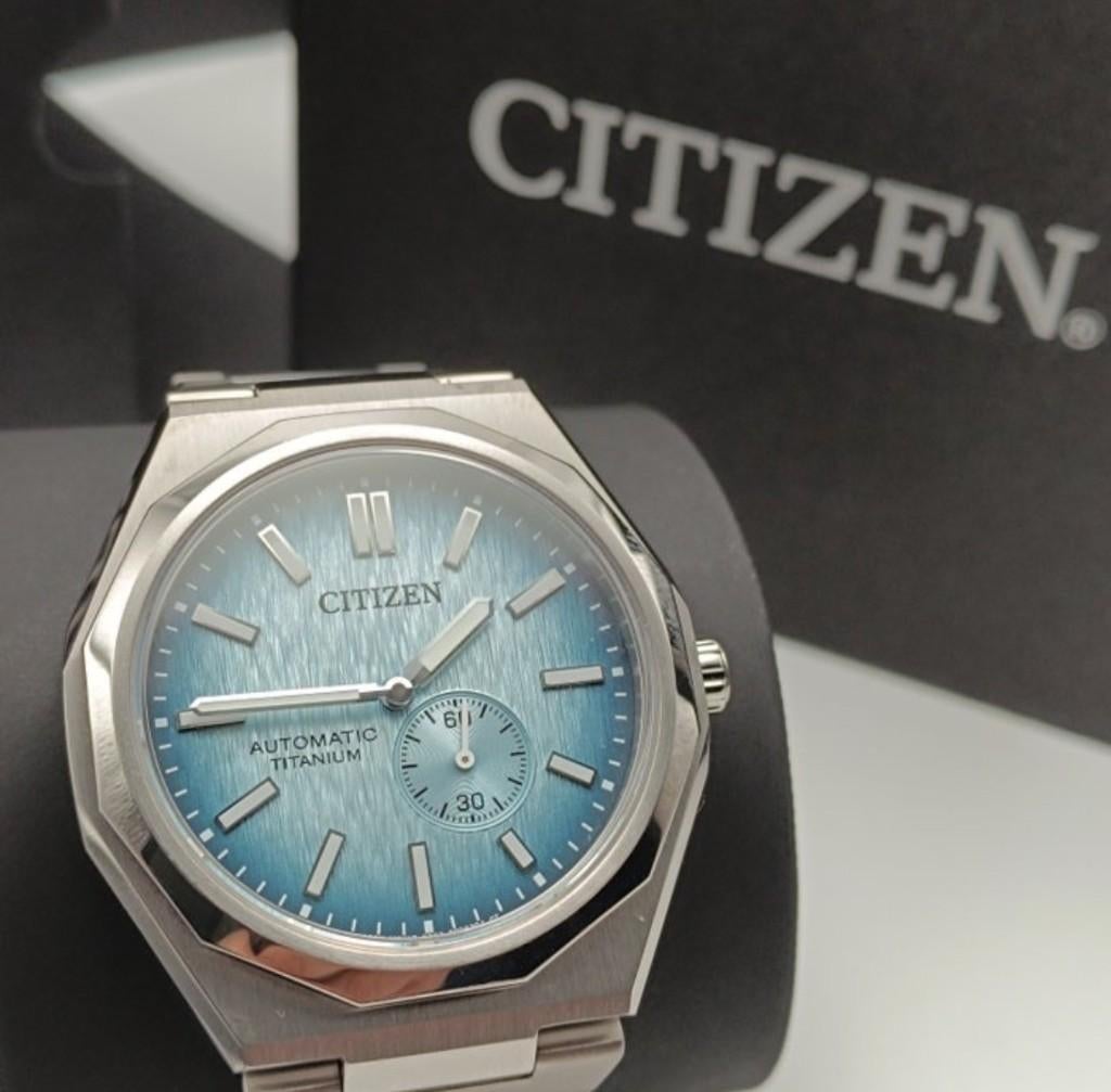 Citizen | Automatic Titanium - Lightblue, Sieraden, Tassen en Uiterlijk, Staal, Staal, Nieuw, Ophalen of Verzenden