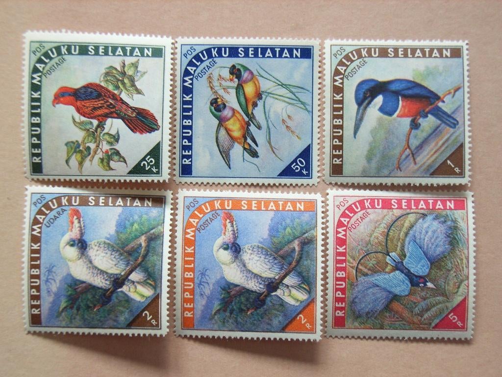 BL  Rep Maluku Selatan Vogels Pf, Ophalen of Verzenden, Postfris, Zuidoost-Azië