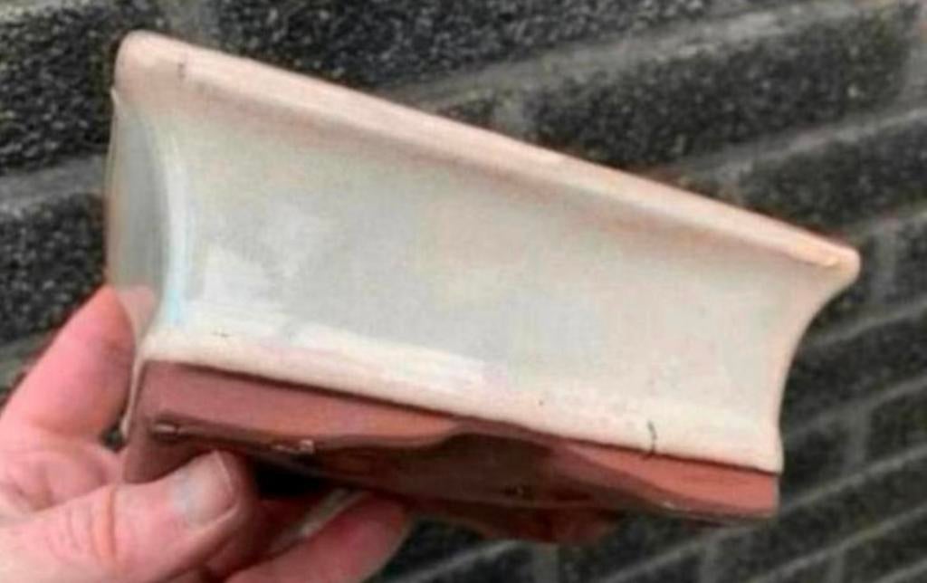 Bonsai schaal crème geglazuurd aardewerk 15,4x11,5x5,7, Tuin en Terras, Bloempotten, Ophalen of Verzenden, Zo goed als nieuw, Aardewerk