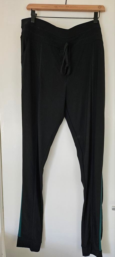 Travelstof Broek Zwart met Groene Bies - CC Culture XXL, Zwart, Maat 46/48 (XL) of groter, Ophalen of Verzenden, Lang