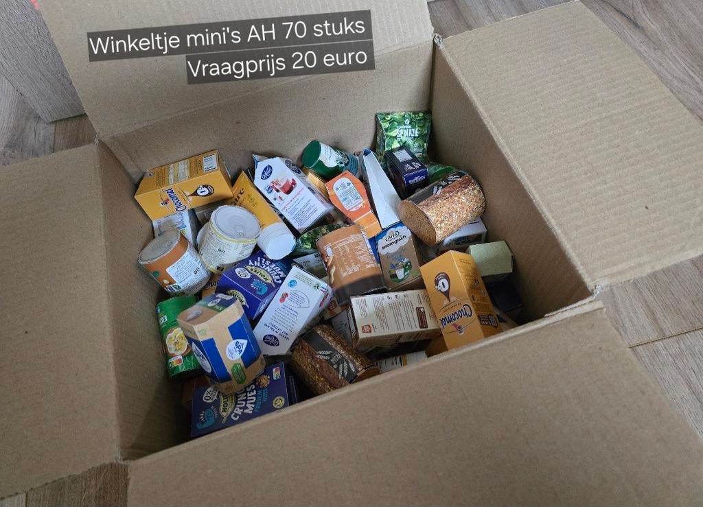Leuke set AH winkeltje mini's,
70 stuks (ook dubbele), Albert Heijn, Ophalen of Verzenden