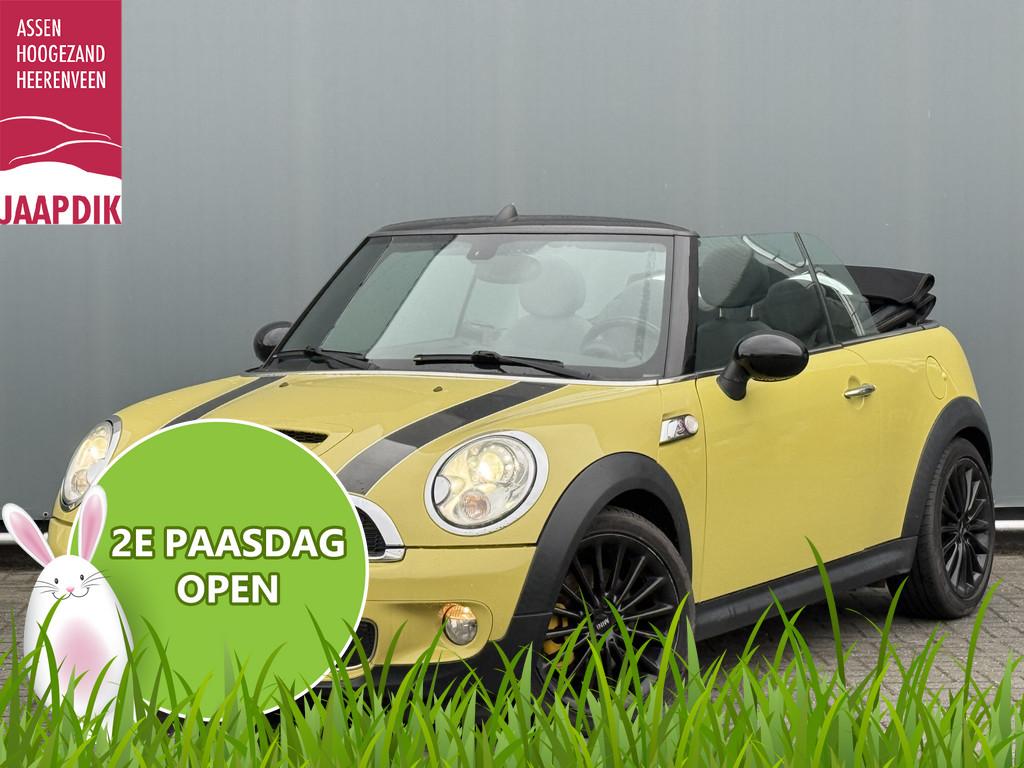 MINI Cabrio BWJ 2009 1.6 175 PK Cooper S 108.000KM! CABRIO |, Auto's, Voorwielaandrijving, Gebruikt, Huisgarantie, 4 stoelen